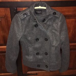 ⚡️⚡️Grey short pea coat.